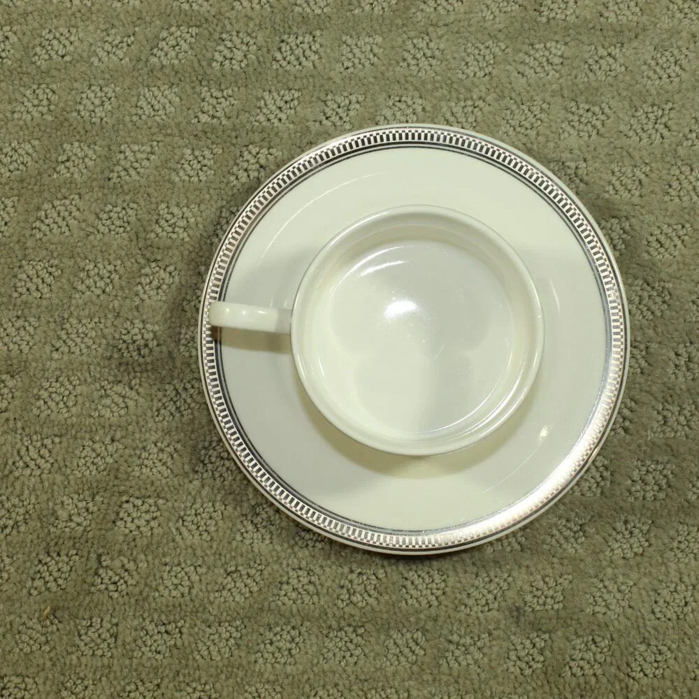 Epoch Exclusives Century Platinum E207 Coffee Tea Cup and Saucer